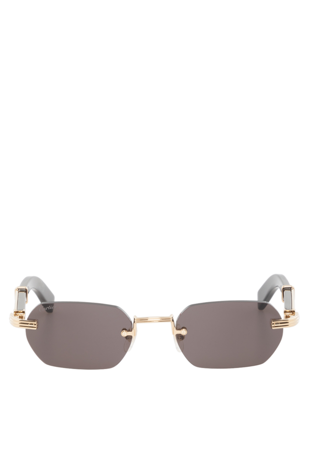 Cartier узкие прямоугольные солнцезащитные очки exception без оправы 186014 - фото 1