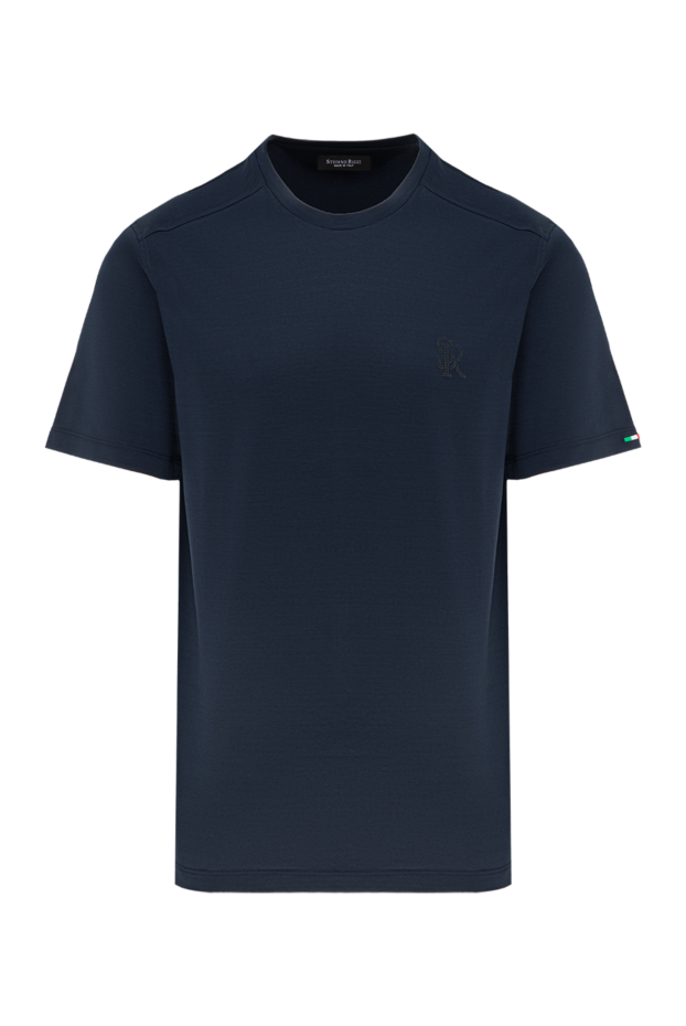 Stefano Ricci men's blue cotton t-shirt with logo 186114 - photo 1