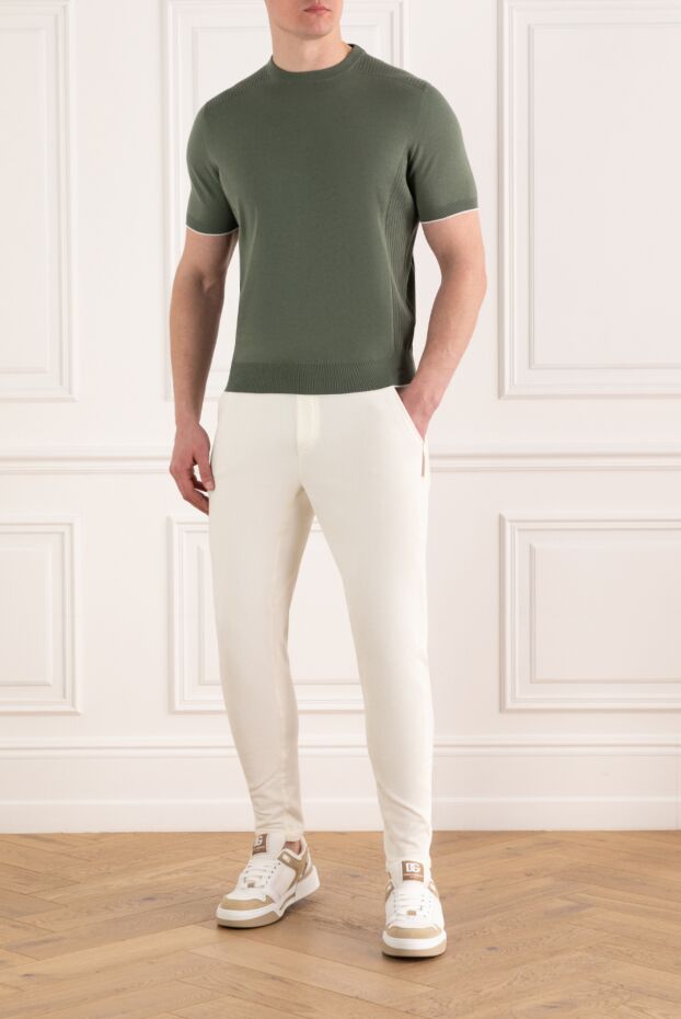 Stefano Ricci green cotton jumper for men 186141 - photo 2