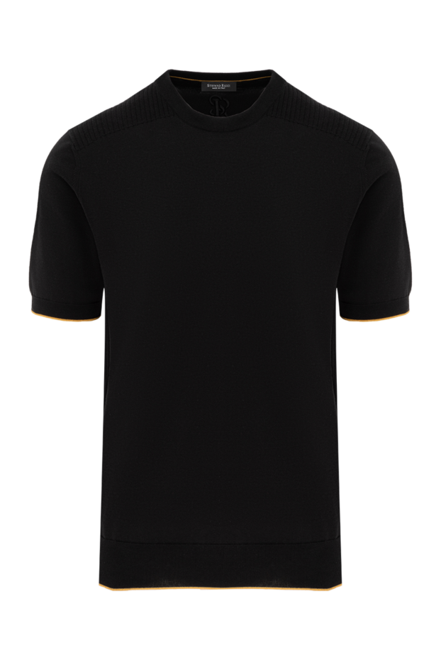 Stefano Ricci short sleeve cotton jumper, black 186145 - photo 1