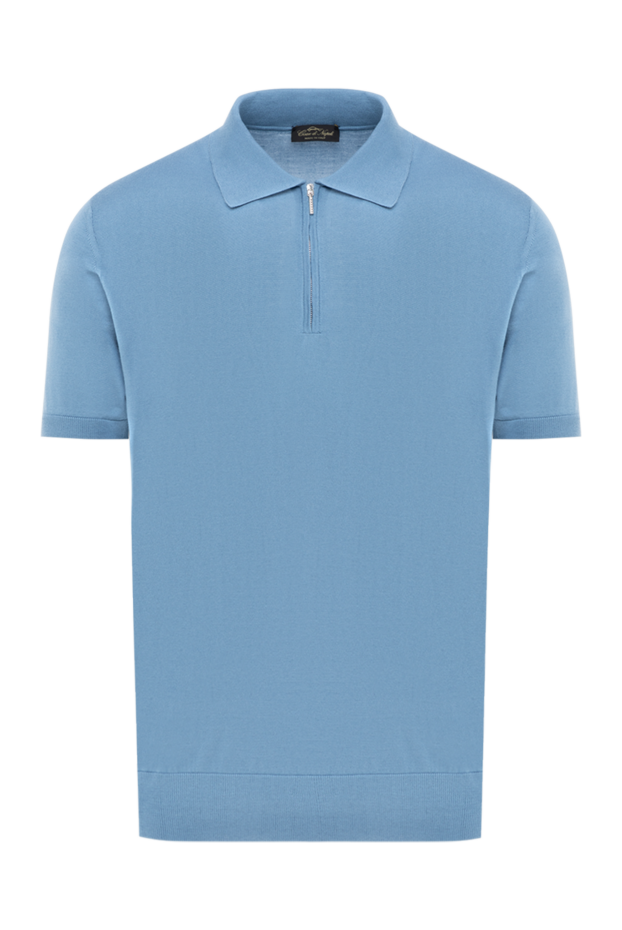 Cesare di Napoli lightweight silk polo with a zip fastening and a soft texture 186188 - photo 1