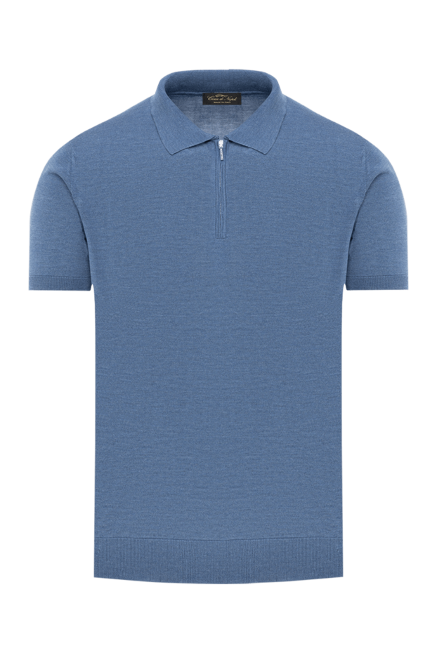 Cesare di Napoli a deep blue polo shirt with a simple collar and zipper.
186189 - photo 1