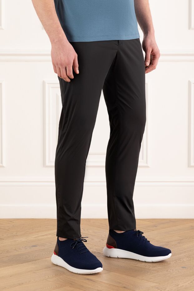 Tombolini men's walking trousers with drawstring, black 186243 - photo 3