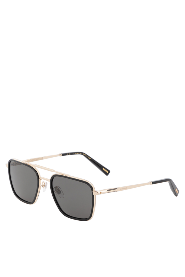 Chopard солнцезащитные очки авиатор мужские золотые 186271 - фото 3