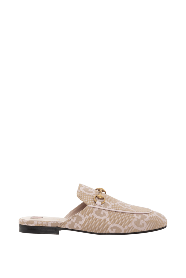 Gucci бежевые мюли princetown horsebit 186282 - фото 1