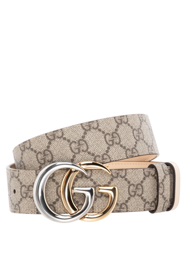 Gucci двухсторонний ремень gg marmont из натуральной кожи женский 186285 - фото 1