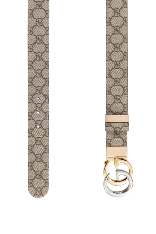 Gucci двухсторонний ремень gg marmont из натуральной кожи женский 186285 - фото 3