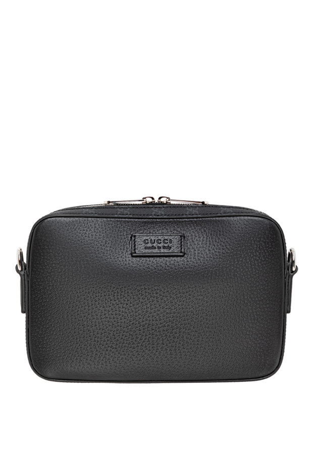 Gucci маленькая сумка через плечо gg с лейблом мужская черная 186294 - фото 1