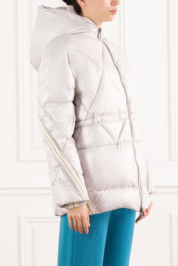 Lorena Antoniazzi women's winter quilted down jacket gray 186337 - photo 3