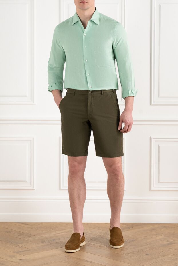 Loro Piana повседневные свободные шорты из хлопка мужские 186364 - фото 2