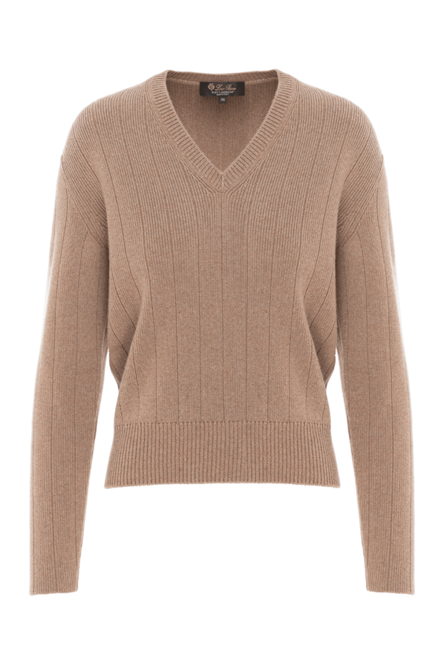 Loro Piana cervatto cashmere jumper with v-neck 186368 - photo 1