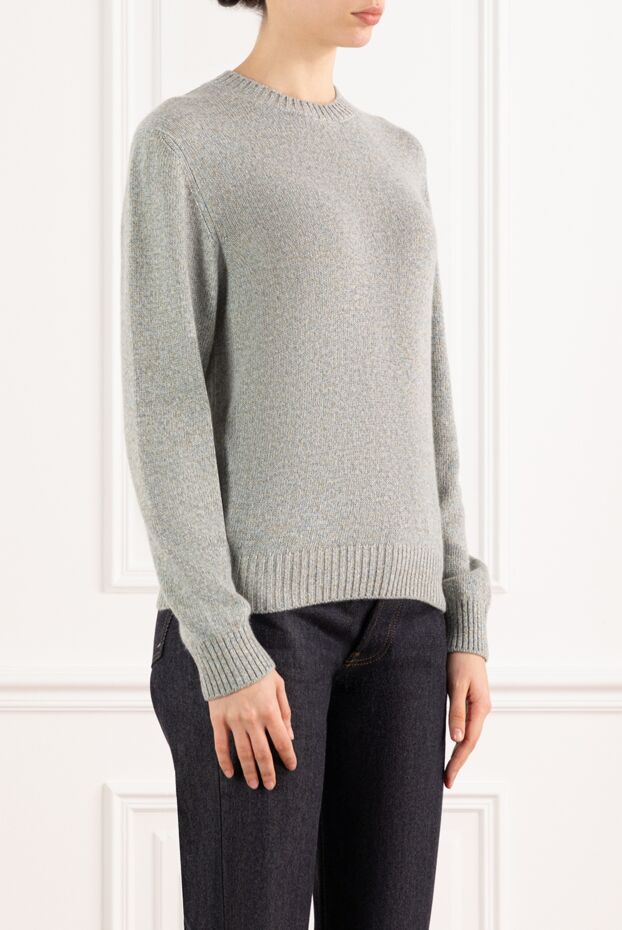 Loro Piana cellio crewneck cashmere jumper green for women 186369 - photo 3