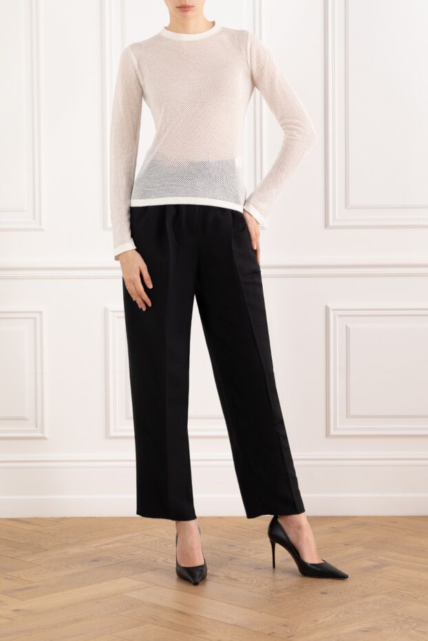 Loro Piana women's white soft cashmere jumper 186374 - photo 2