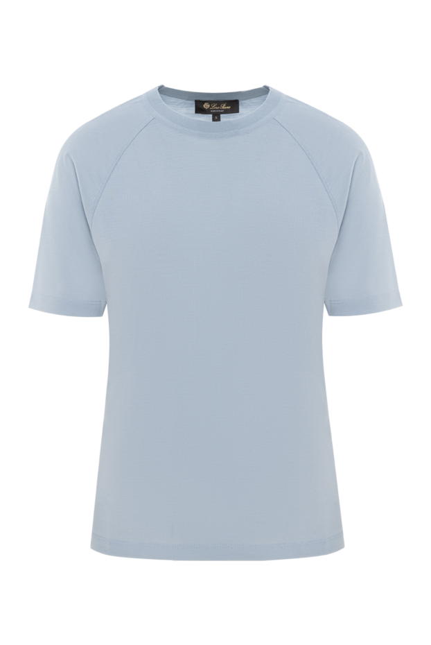 Loro Piana women's blue wool t-shirt tadami 186376 - photo 1