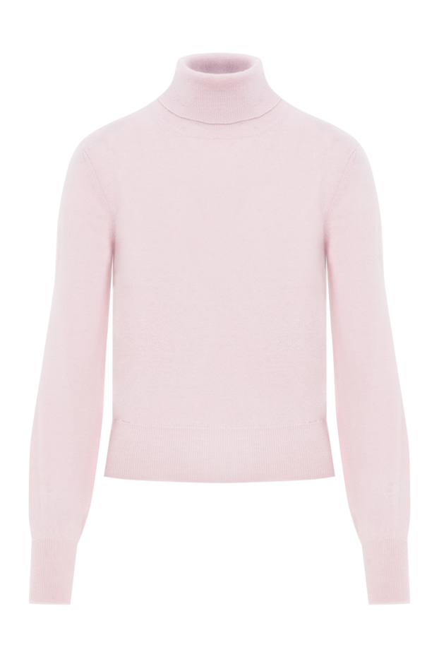 Peserico women's pink knitted golf shirt made of wool and cashmere 186445 - photo 1