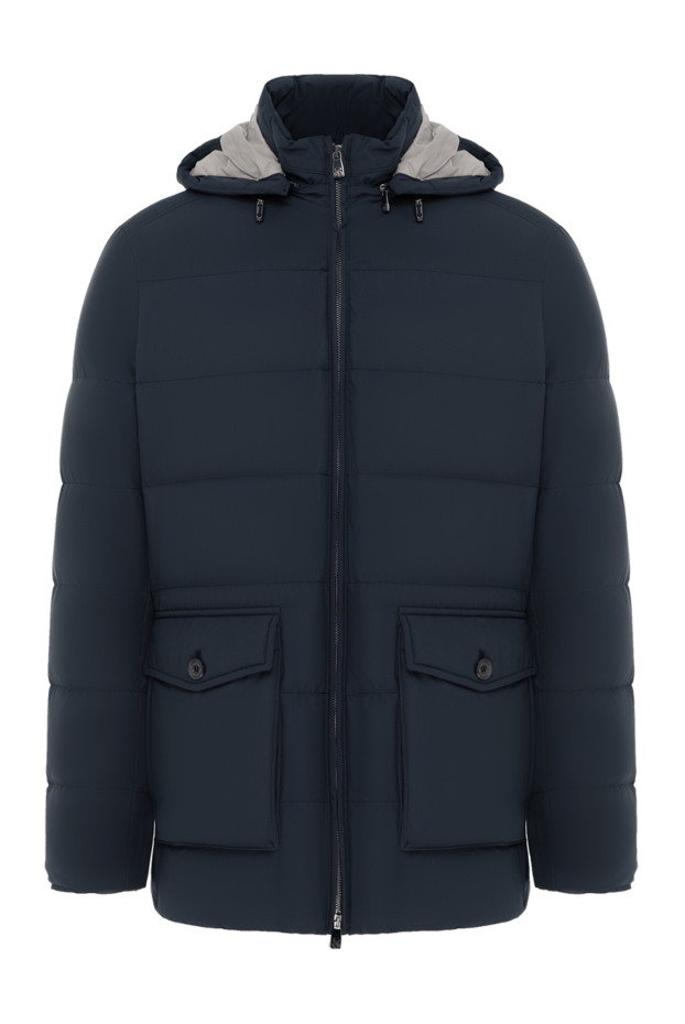 A down jacket made of matte fabric with insulation and voluminous pockets - photo 1