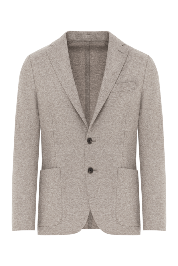 Corneliani beige jacket of six with patch pockets 186542 - photo 1