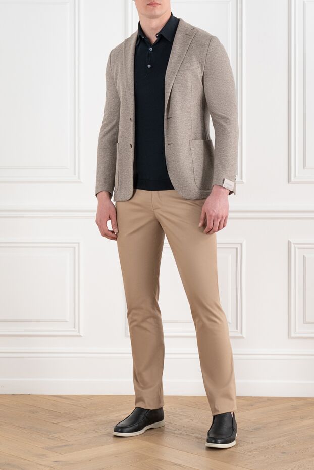 Corneliani beige jacket of six with patch pockets 186542 - photo 2