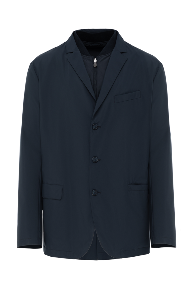 Corneliani түймелері бар ерлерге арналған көк күрте 186546 - фото 1