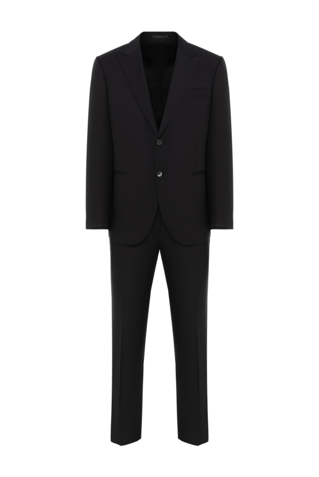 Corneliani костюм классический мужской шерстяной черный 186551 - фото 1