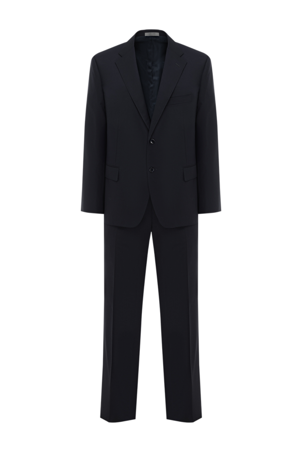 Corneliani тіке шалбар мен бір төсті күртеше бар ресми жүн костюмі 186555 - фото 1