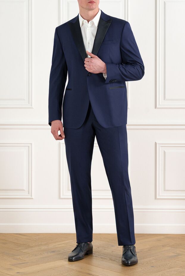 Corneliani men's blue silk tuxedo 186564 - photo 2