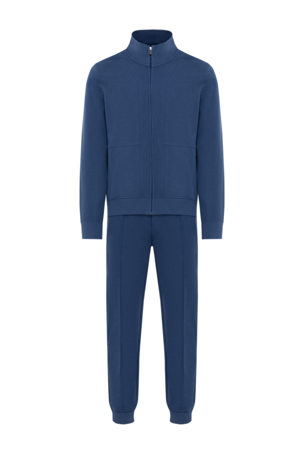 Corneliani men's blue tracksuit with zipper 186626 - photo 1