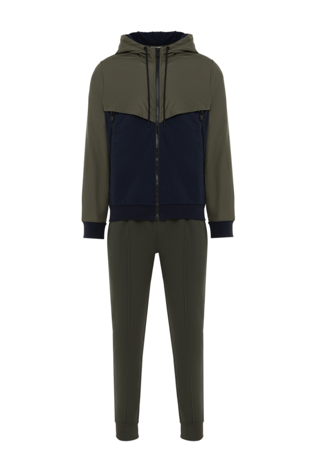 Corneliani капюшоны бар екі түсті ерлерге арналған жүру костюмі 186638 - фото 1