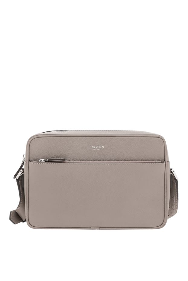 Serapian east west messenger bag in cachemire leather, beige 186656 - photo 1