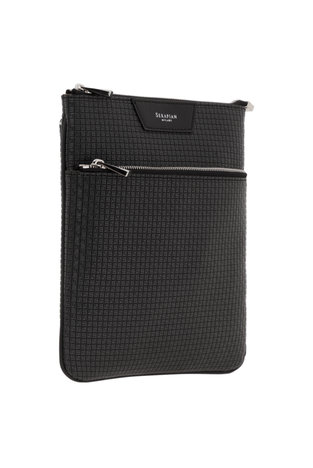 Serapian flat messenger bag in black stepan 186660 - photo 3
