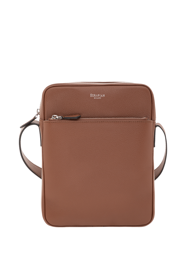 Serapian north south messenger bag in cachemire leather 186668 - photo 1