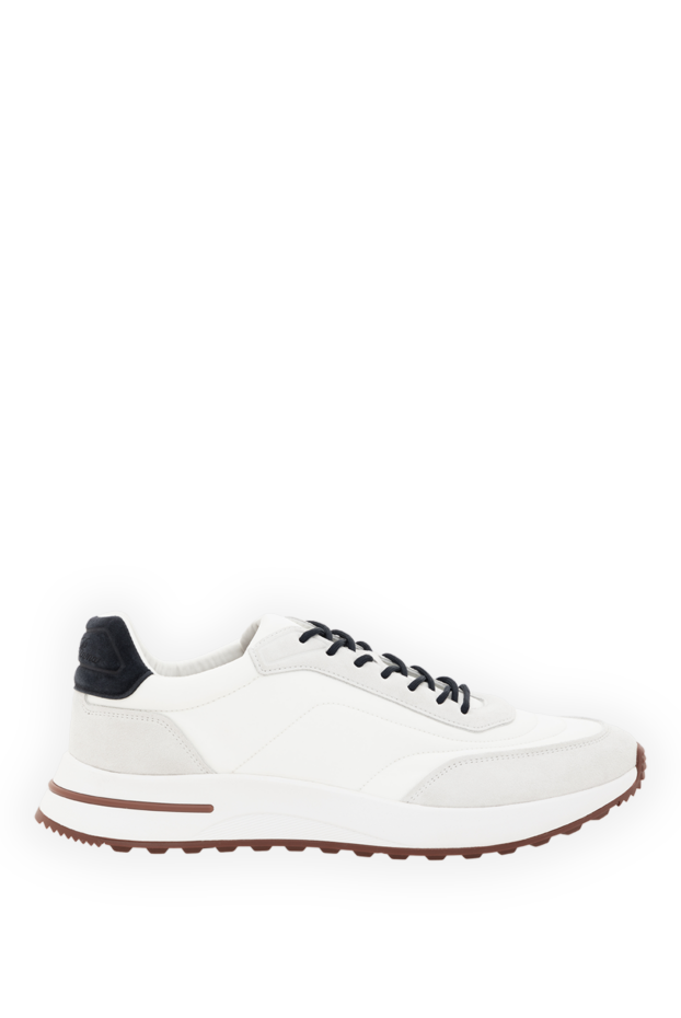 Loro Piana кроссовки week end walk из микрофибры мужские белые 186708 - фото 1