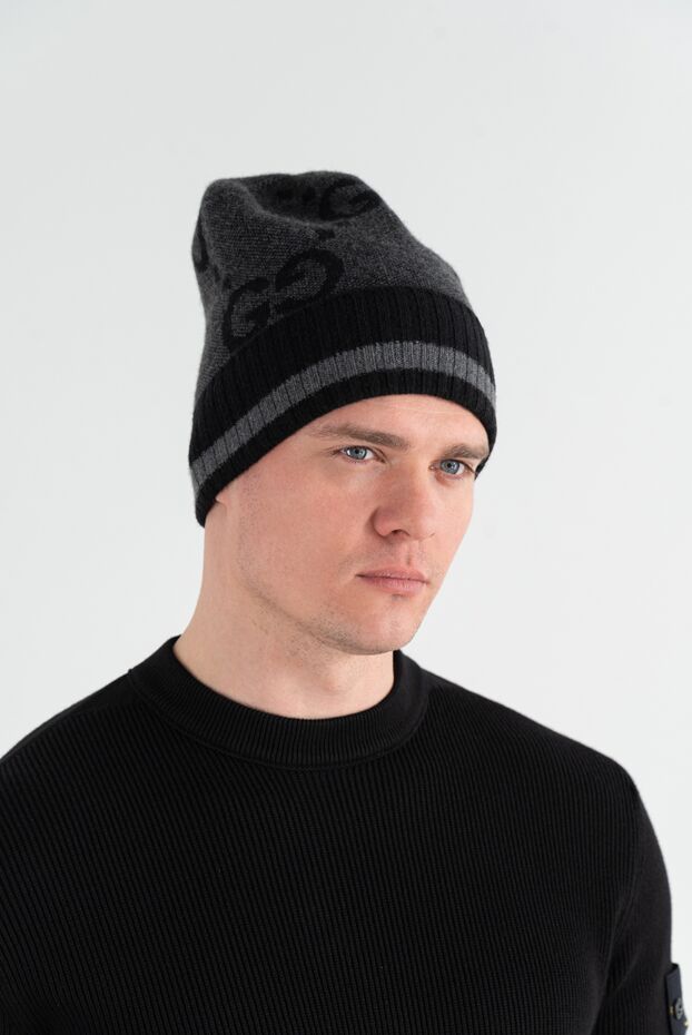 Gucci warm cashmere hat gray for men 186753 - photo 2