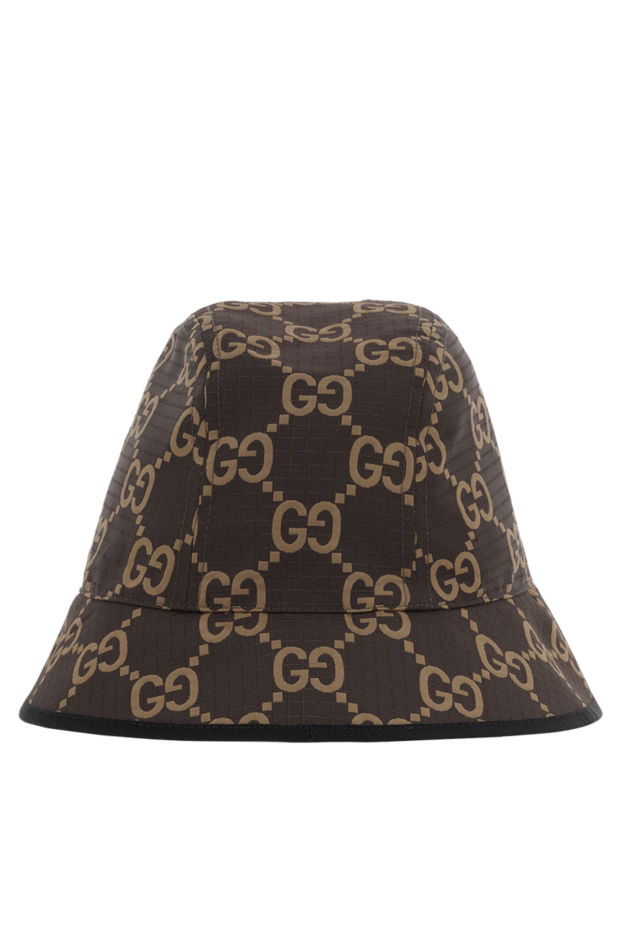 Gucci панама gg ripstop коричневая мужская 186757 - фото 1