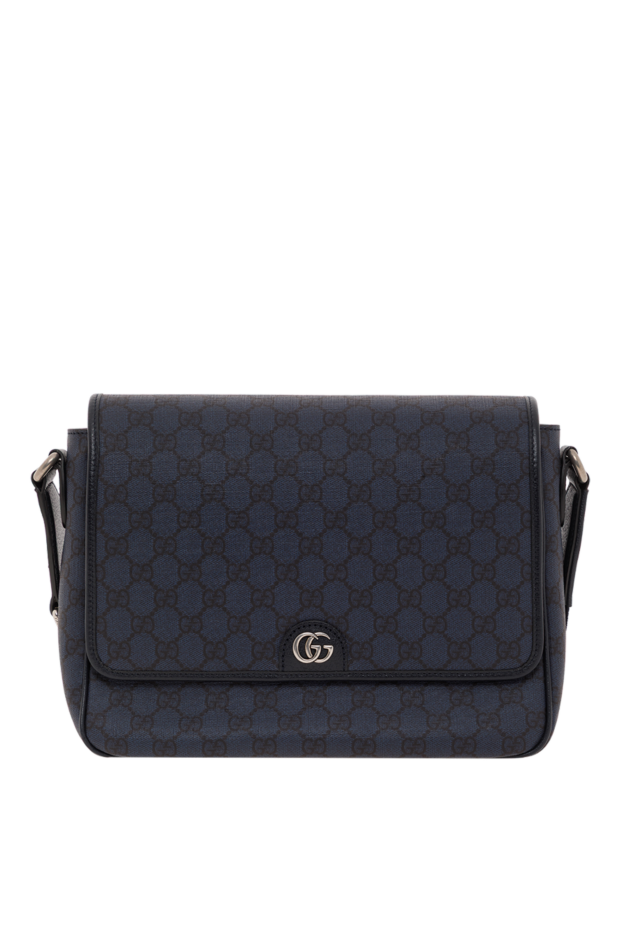 Gucci gg supreme tender көгілдір тоқыма түсті орташа ophidia хабаршы сөмкесі 186758 - фото 1