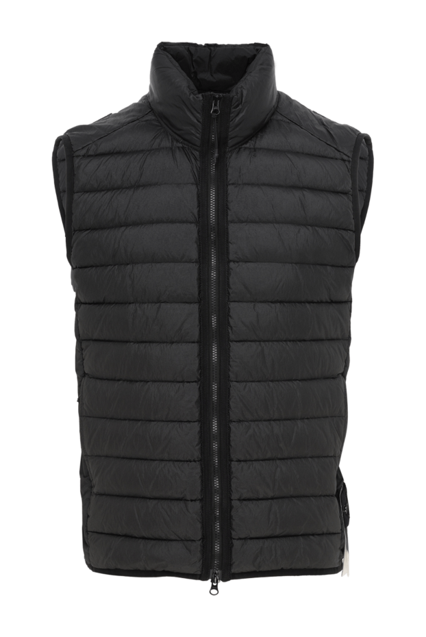 Stone Island ерлерге арналған найзағайлы қара жилет 186894 - фото 1