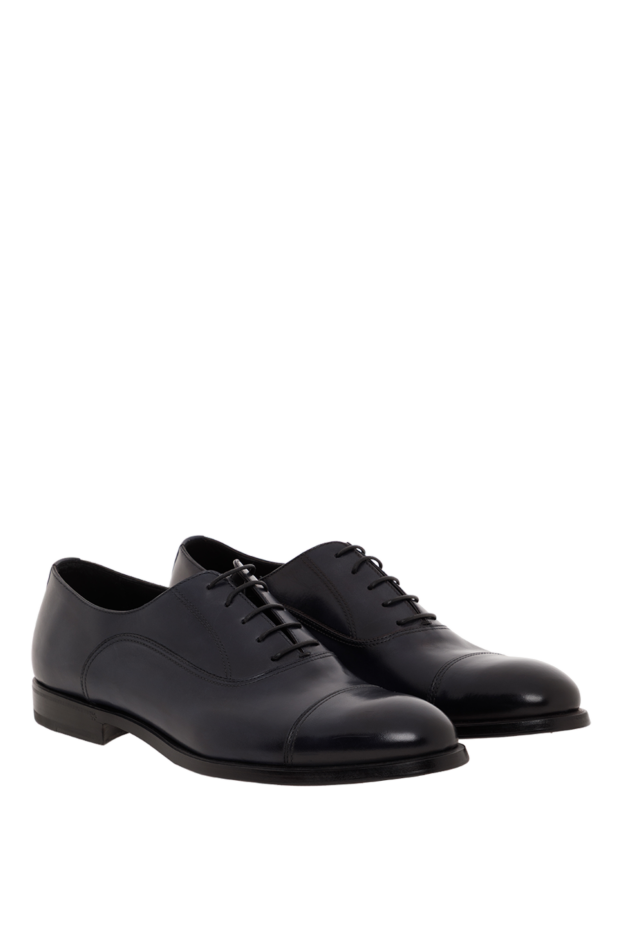Barrett blue leather oxfords with protective toe for men 186930 - photo 3
