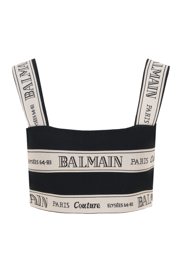 Balmain ribbon jacquard cropped top black
186974 - photo 1
