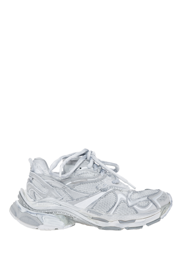 Balenciaga тозған әсері бар сұр түсті әйелдер runner 2.0 кроссовкасы 186995 - фото 1