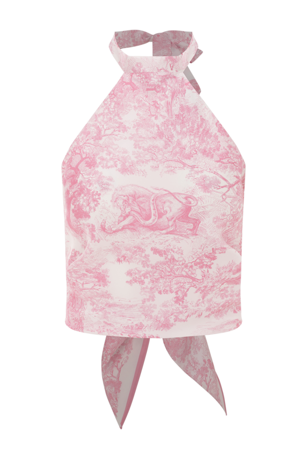 Dior әйелдерге арналған jouy sauvage қызғылт жібек көйлек 187044 - фото 1