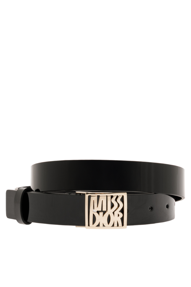 Women's leather belt Miss black - photo 1