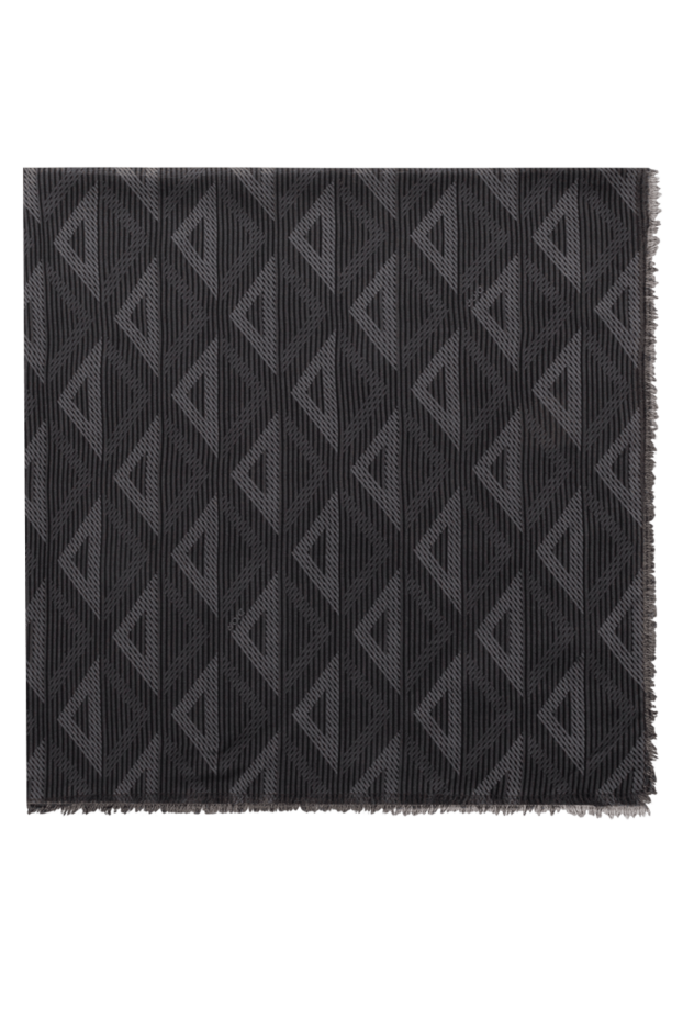 Dior wool scarf with logo men's gray 187077 - photo 1