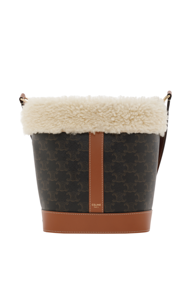 Celine small bag in triomphe canvas and sheepskin 187132 - photo 1