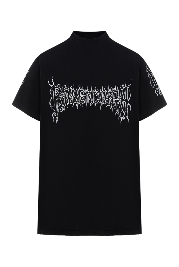Balenciaga darkwave логотипі бар қара түсті жеңіл футболка 187147 - фото 1