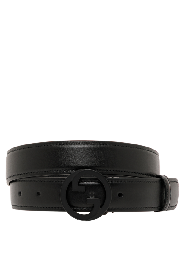 Black women's belt with GG buckle - photo 1