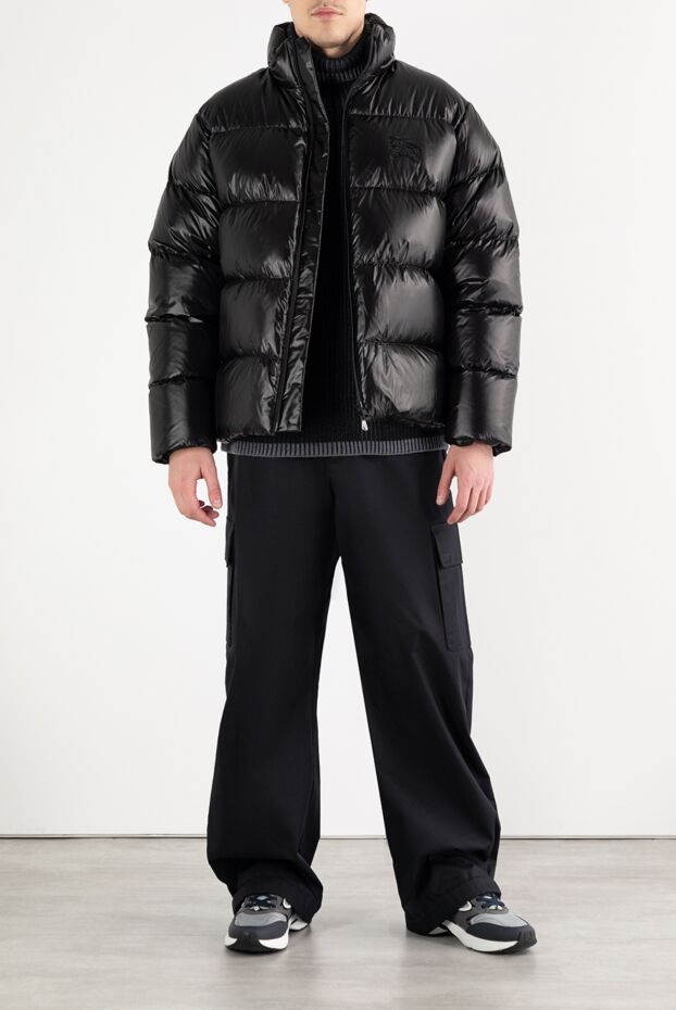Quilted down jacket with hood - photo 2