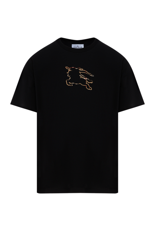 Burberry мақтадан матадан жасалған жейде, қара атты рыцарь түсті 187169 - фото 1