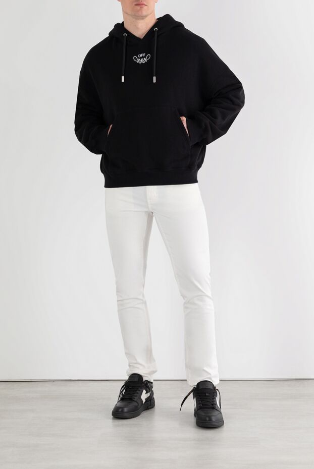 Off-White худи с капюшоном bandana на завязках из хлопка мужское 187246 - фото 2
