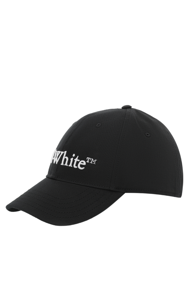 Off-White кестеленген логотипі бар бейсбол қалпақ, қара, ерлерге арналған 187276 - фото 3