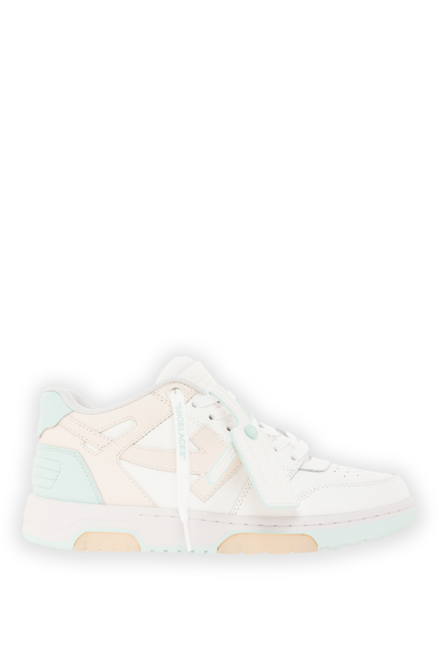 Off-White әйелдерге арналған кеңседен тыс былғары кроссовкалар ақ түсті 187280 - фото 1